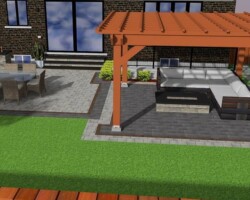 Backyard Patio 3D Design