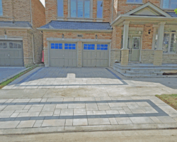 Interlock paver front entrance and driveway