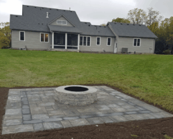 Backyard fire pit