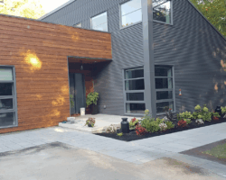 Front entrance, walkway and driveway accent
