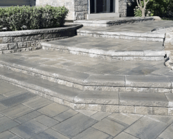 Front entrance, walkway, and steps