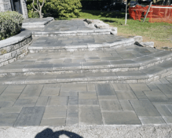 Front entrance, walkway and steps
