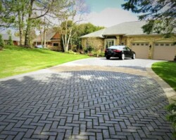 Stone driveway