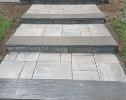 Front entrance steps and walkway