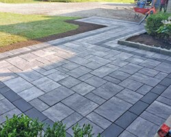 Final driveway, as seen in the 3D design!